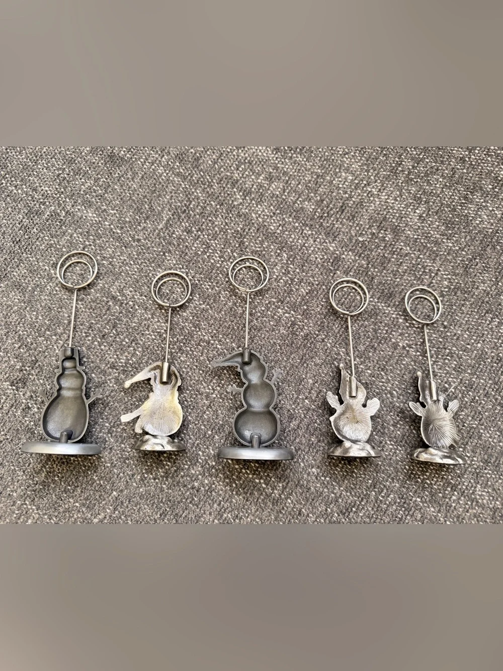 NEW Holiday Snowman Card Holder Set of 5